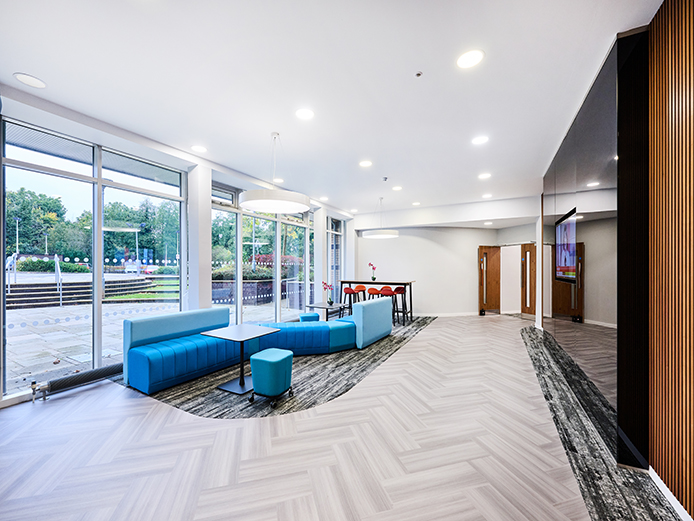 Spacious reception at offices Solihull, A34 Stratford Road