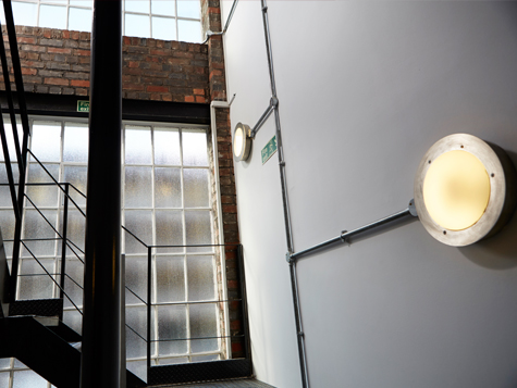 Internal staircase at 50-54 St Pauls Square office space Birmingham city centre
