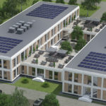 CGI of Abbey Park offices combined building option - offices Leamington Spa, Warwick, Coventry, Kenilworth