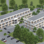 CGI of Abbey Park HQ building option - offices Leamington Spa, Warwick, Coventry, Kenilworth