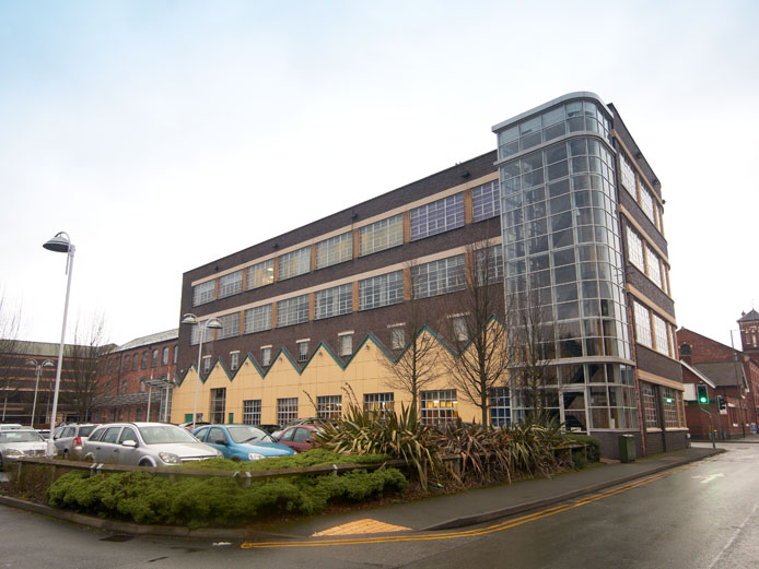 External view of Elgar House attractive Art Deco building