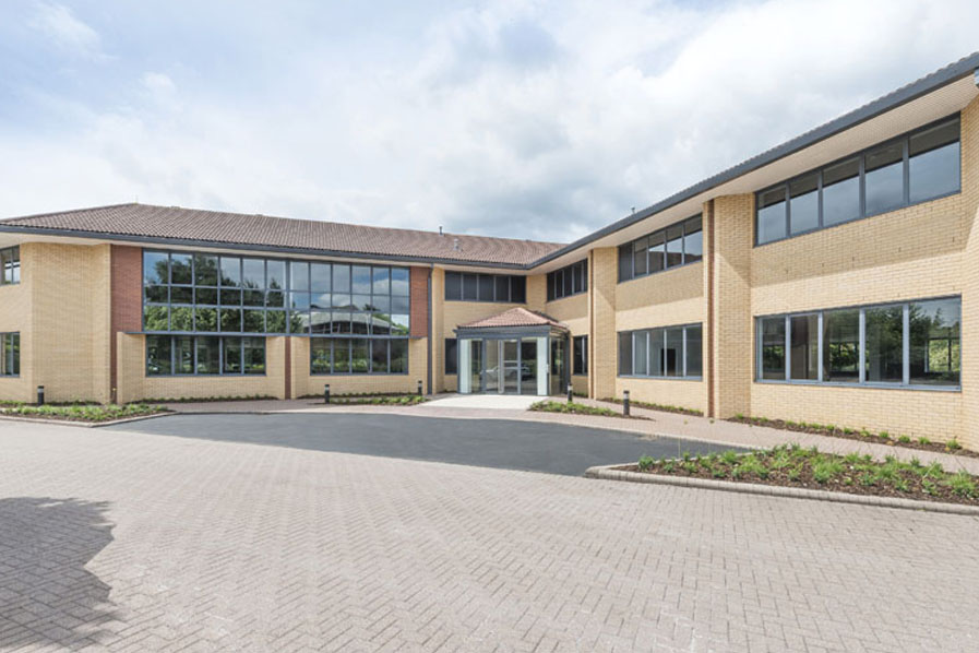 External of 2100 The Crescent, Birmingham Business Park - Solihull office market