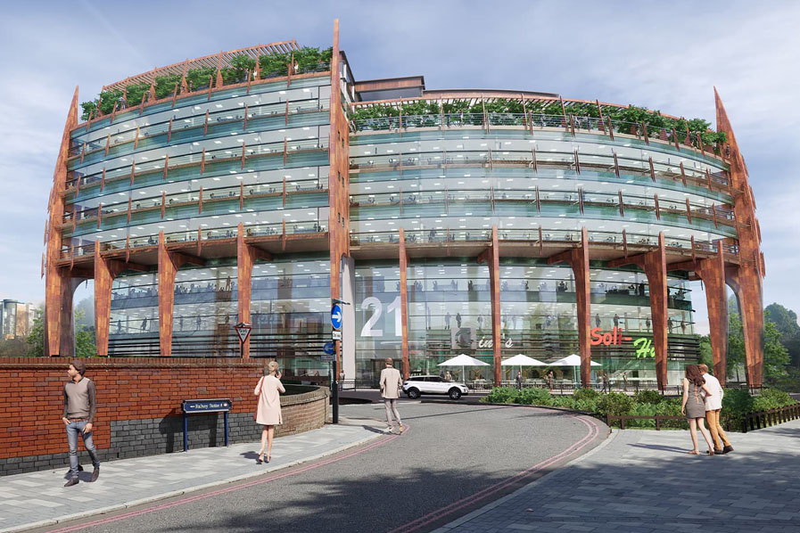 CGI of Westgate, 21 Homer Road - new development for the Solihull office market