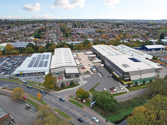 CGI of Prime Park, Birmingham warehouse space rated EPC A+