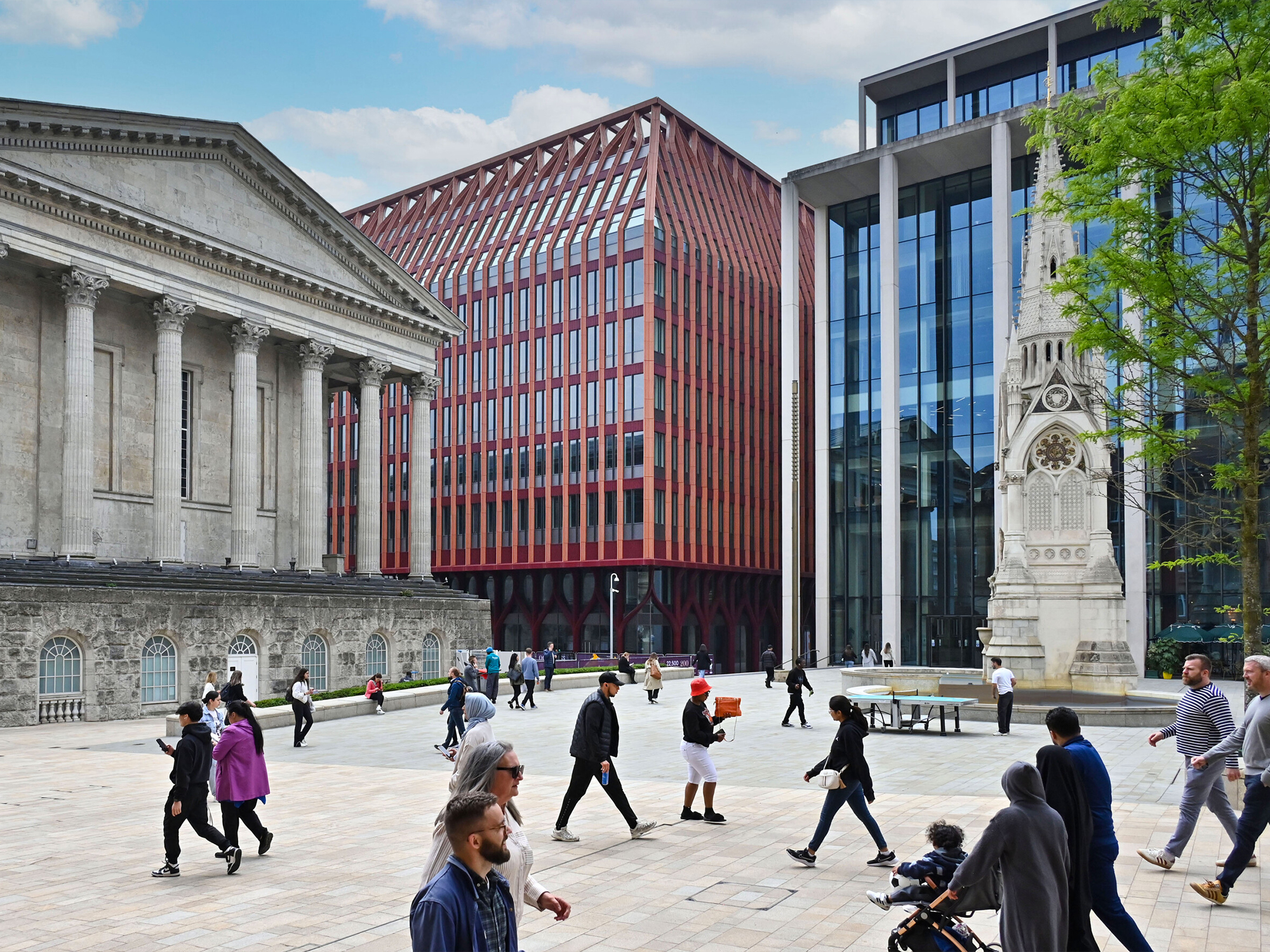 Three Chamberlain Square, Paradise - the latest new build offices in Birmingham city centre - image curtesy of Paradise Development